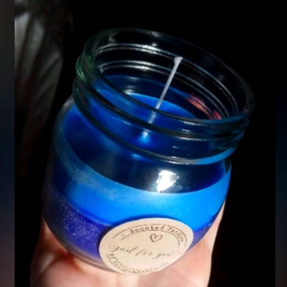 Blue berry scented candle